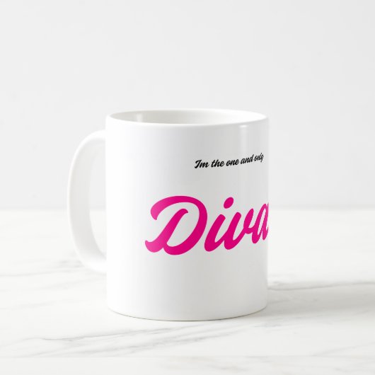  Diva – Pink Coffee Mug コーヒーマグカップ (正面左)