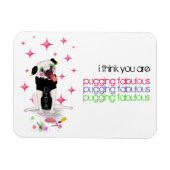 Diva Pug：素晴らしい磁石を引っ張る マグネット (横)