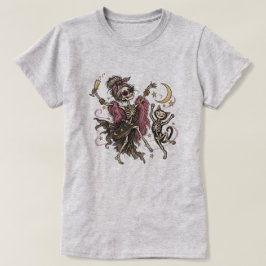 DIVA SKELETON DEAD FELINE PARTY Tシャツ