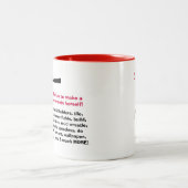 Diva With a ToolBelt and Tiara懸命帽子 ツートーンマグカップ (中央)