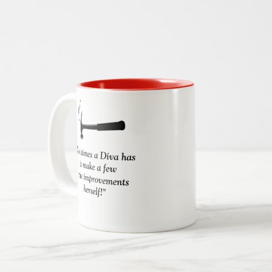 Diva With A ToolBelt / Making Home Improvement!T ツートーンマグカップ (正面左)