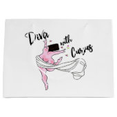 Diva With Curves抱き枕 ラージペーパーバッグ (正面)