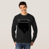 Diva With Natural Hair African American Black Wome Tシャツ (正面フル)