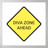 「Diva Zone Ahead」ポスター ポスター (正面)