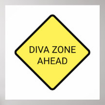 「Diva Zone Ahead」ポスター