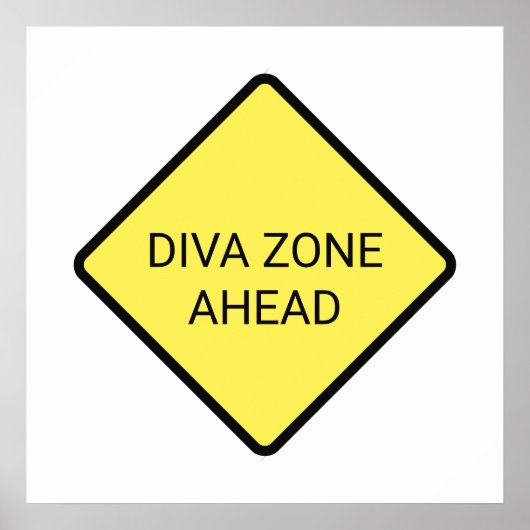 「Diva Zone Ahead」ポスター ポスター (正面)
