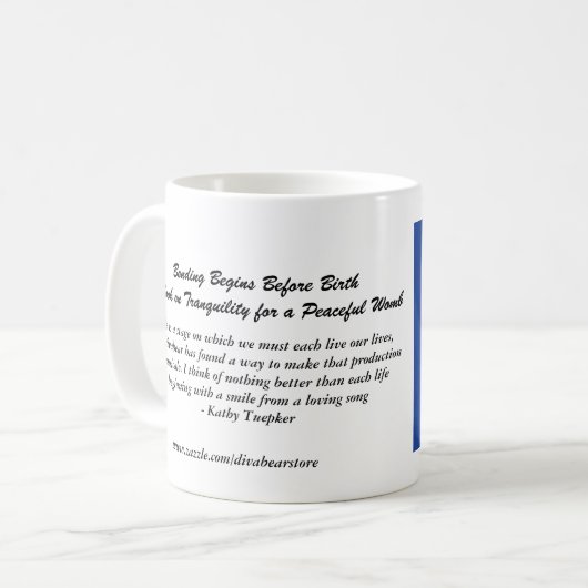 Divabearは結合が誕生のマグ2の前に始まることを言います コーヒーマグカップ (正面左)