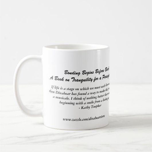 Divabearは結合が誕生のマグ2の前に始まることを言います コーヒーマグカップ (左)