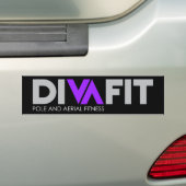 DivaFitのバンパーステッカー(暗い) バンパーステッカー (車上)
