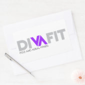 DivaFitシール 長方形シール (封筒)