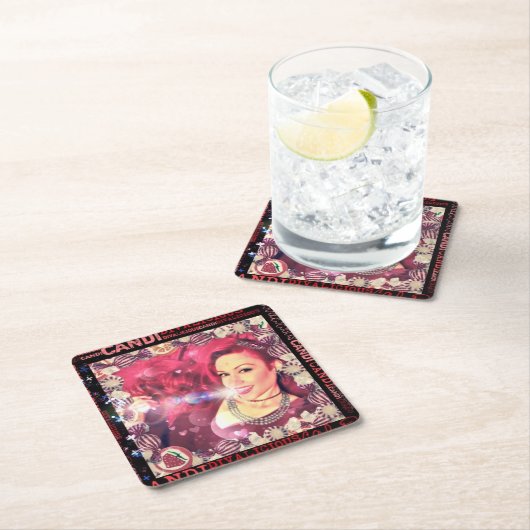 Divalicious公式のCandiのコースター スクエアペーパーコースター (インサイチュ)