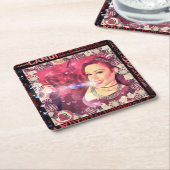 Divalicious公式のCandiのコースター スクエアペーパーコースター (アングル)