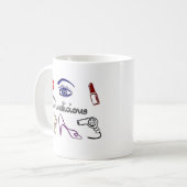 Divalicious コーヒーマグカップ (正面左)