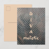DIVAmalistic-数々のcolorスナンケスキンプリントはがき ポストカード (正面/裏面)