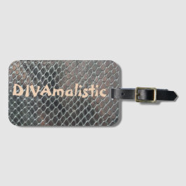 DIVAmalistic-数々のcolorスネークスキンプリントバッグラベル ラゲッジタグ