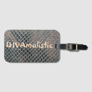 DIVAmalistic-数々のcolorスネークスキンプリントバッグラベル ラゲッジタグ