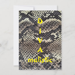 DIVAmalistic Brown Snakeskinプリント