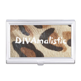 DIVAmalistic Leopardプリント名刺入れ 名刺入れ