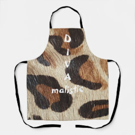 DIVAmalistic Leopard Printオールオーバーエプロン エプロン