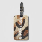 DIVAmalistic Leopard Printラゲージタグ ラゲッジタグ (正面縦)