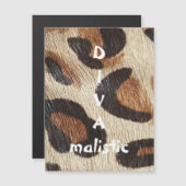 DIVAmalistic Leopard Print磁気カード (正面/裏面)