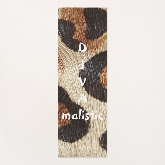 DIVAmalistic Leopard Print Yoga Mat ヨガマット (正面)