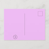 DIVAmalistic Purple Snakeskinプリントはがき ポストカード (裏面)