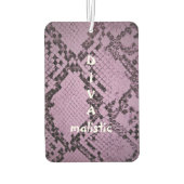 DIVAmalistic Purple Snakeskinプリントエアーフレッシュナー カーエアーフレッシュナー (裏面)