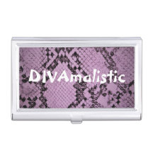DIVAmalistic Purple Snakeskinプリントホルダー