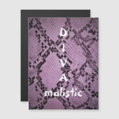 DIVAmalistic Purple Snakeskin磁気カード (正面/裏面)