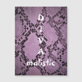 DIVAmalistic Purple Snakeskin磁気カード (正面)