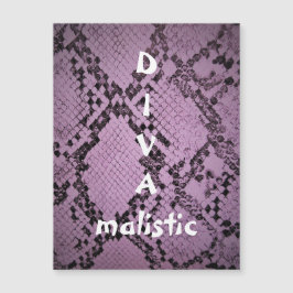 DIVAmalistic Purple Snakeskin磁気カード