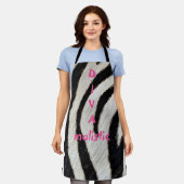 DIVAmalistic Zebraプリントエプロン エプロン (着用した状態)