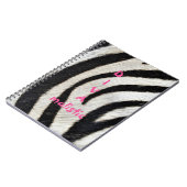 DIVAmalistic Zebraプリントノートブック ノートブック (左側)