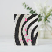 DIVAmalistic Zebra印刷はがき ポストカード (スタンド正面)