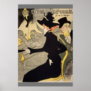 Divan Japonais Toulouse-Lautrec Vintage Art ポスター