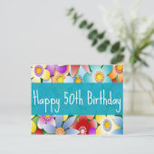 Diva's Happy 50th誕生日はがき ポストカード (スタンド正面)