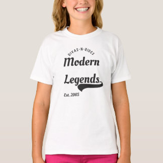 Divas-N-Rides YouthショートスリーブグラフィックTシャツ Tシャツ