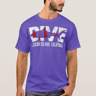 DIVE Catalina Island California SCUBA DIVING Diver Tシャツ