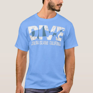 DIVE Catalina Island California SCUBA Diving  Tシャツ