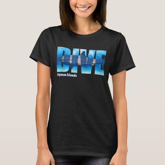 DIVE Cayman Islands SCUBA Diving Snorkeling Tシャツ (正面)