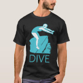 DIVE Encourage Inspire Motivate Boost Support Retr Tシャツ (正面)