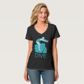 DIVE Encourage Inspire Motivate Boost Support Retr Tシャツ (正面フル)