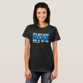 DIVE French Polynesia SCUBA Diving Snorkeling Tシャツ (正面フル)