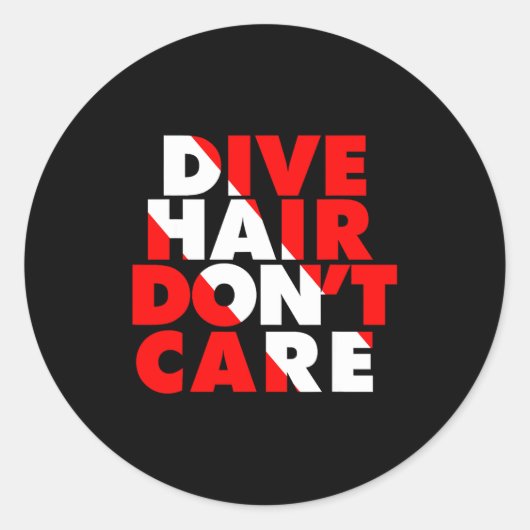 Dive Hair Don't Care  ラウンドシール (正面)