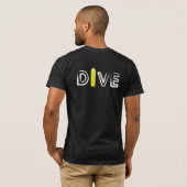 Dive in White Tシャツ (裏面フル)