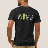 Dive in White Tシャツ (裏面)