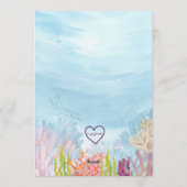 Dive into Five, Mermaid Birthday 招待状 (裏面)