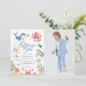 Dive Into Five Ocean Animals 5th Photo Birthday 招待状 (スタンド正面)