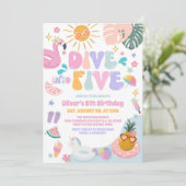 Dive Into Five Pool Party Summer 5th Birthday 招待状 (スタンド正面)